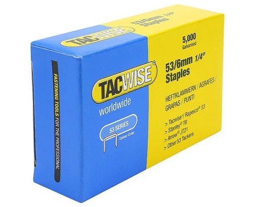 Tacwise agrafes 6mm - 6mm, série