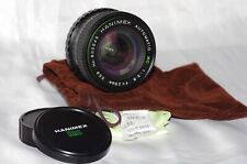 Objectif MD Grand Angle 28mm f2,8 HANIMEX avec bouchons d'origine et housse TBE