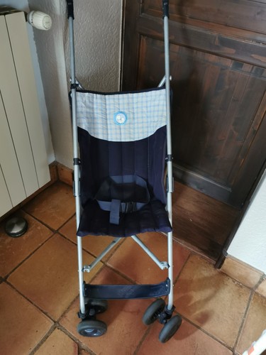Poussette canne babidéal bleu - poussette,