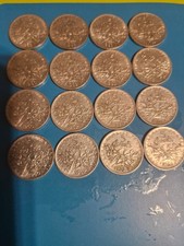 LOT DE 16 PIÈCES DE 5 FRANCS  ARGENT (4 x 1960 - 4 x 1962 - 4x 1963 -4X 1964 )