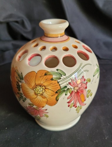 Vase pique fleurs faïence - vase, en