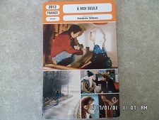 CARTE FICHE CINEMA 2012 A MOI SEULE Agathe Bonitzer Reda Kateb Helene Fillieres
