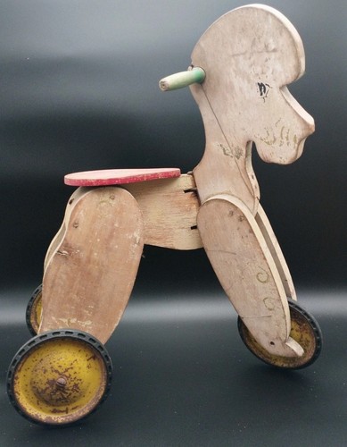 Jouet ancien caniche - jouet,