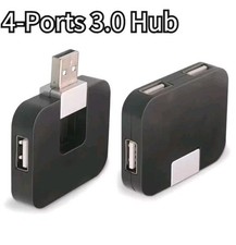 Répartiteur USB 3.0 Hub 4 Ports Hautes Vitesses, Adaptateur D'extension Pour...