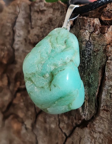 Pendentif chrysoprase - pendentif, en
