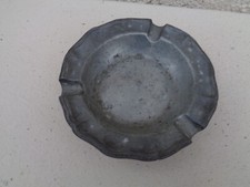 Ancien Cendrier en étain