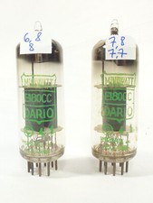 one tested like NOS pair Philips Miniwatt D-foil getter E180CC code Delta