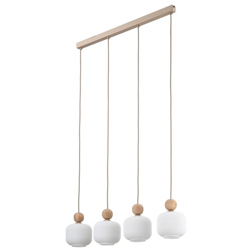 Pendelleuchte métal bois - métal,