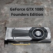 Carte Graphique NVIDIA GEFORCE GTX 1080 8GO GDDR5X PCIe Utilisée Argent Noir