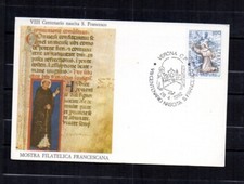 ITALIE CARTE PREMIER JOUR - VIII CENTENAIRE NAISSANCE St FRANCOIS D'ASSISE 1982