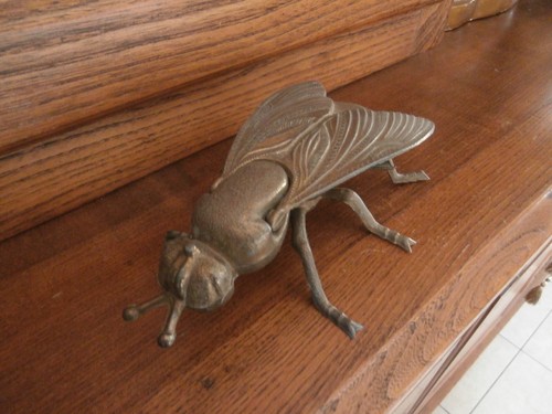 Cendrier mouche bronze - cendrier, ou