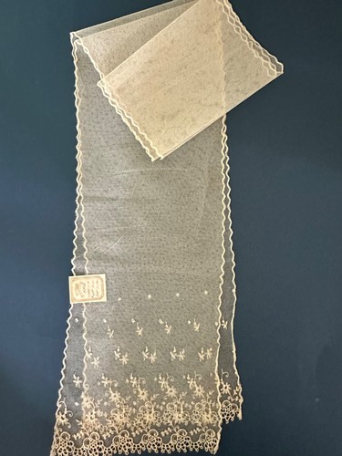 écharpe ancienne tulle - Écharpe,