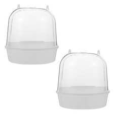 2 Pcs Bain D'oiseaux Robuste Pour Animaux De Compagnie