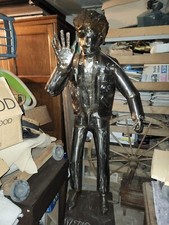 Statue Michael Jackson métallique, 2 mètres signée Kristof