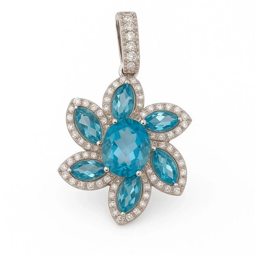 Pendentif argent sertie - argent, de