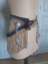 Ceinture femme à franges en