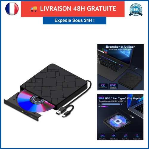 Lecteur dvd externe - cd, usb