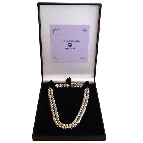Argent acier collier chaîne - acier,