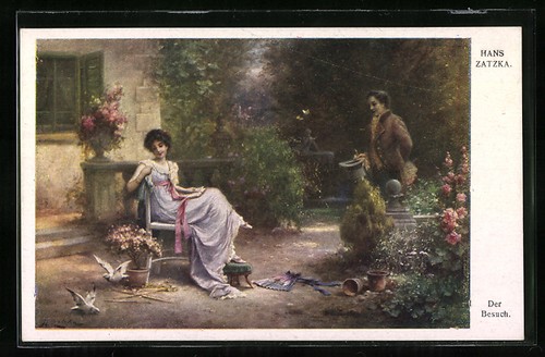 Carte postale artiste hans - postale,