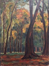 Tableau  ancien huile paysage