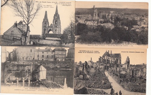 Lot old postcards war 18 - 4,