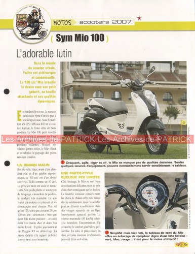 Sym mio 100 scooter - mio,