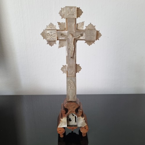 Crucifix nacre xixè chemin - crucifix,