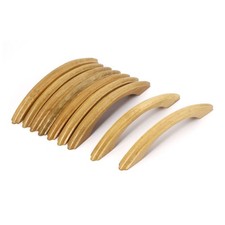 Cabinet Placard Coffre Tiroir Porte Vis Fixations Bois Tirer Poignées Beige 9Pcs