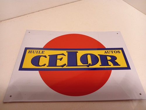 Plaque tole publicite - , huile