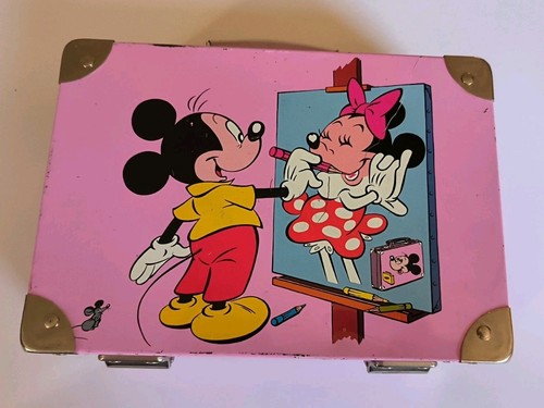 Mallette métal vintage disney - mallette,