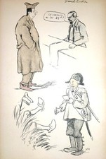 Lithographie originale de Sem, Démobilisation