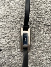 Montre Gucci Noir Argenté Argent Vintage Ancienne 3900 ? Acier
