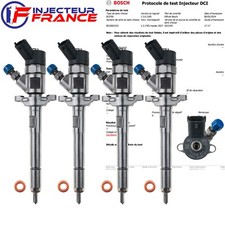 4x 0445110259 Injecteur Citroen C4 C5 Peugeot 1.6 HDI Ford Focus 1.6 0986435126