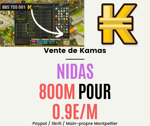 Dofus nidas kamas - kamas, 800m