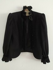 cla VESTE VINTAGE JEAN LOUIS SCHERRER LAINE NOIR Taille 36 38 EN TRES BON ETAT