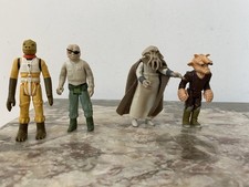 STAR WARS VINTAGE LOT 4 FIGURINES ROTJ  1980’S KENNER MECCANO LOOSE BON ÉTAT