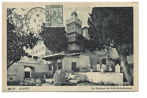 Carte maximum algerie 1946 - carte,