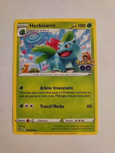 Carte pokemon herbizarre - pokemon,