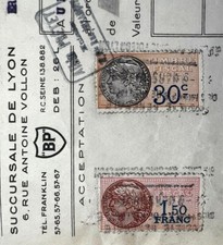 TIMBRE FISCAL LETTRE CHANGE