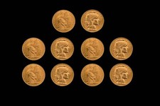 Lot de 10 pièces - -,