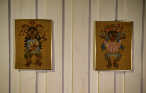 Paire tableaux sur toile - tableaux,