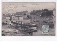 BELLE-ILE-en-MER: mise à l'eau du canot de sauvetage - très bon état