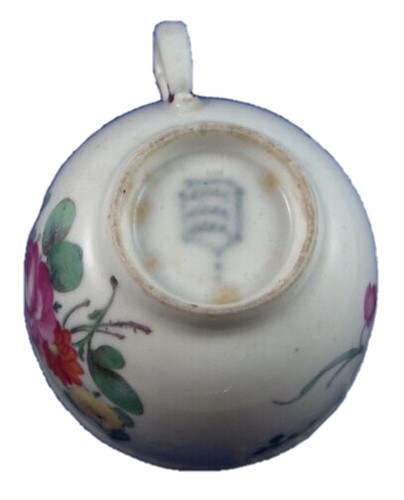 Tasse florale porcelaine - tasse,