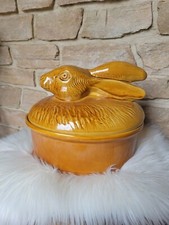 GRANDE TERRINE FAÏENCE LAPIN LIÈVRE CUISSON FOUR PORTUGAL