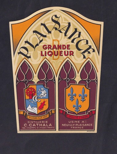 Ancienne étiquette alcool - étiquette,