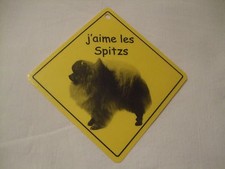 Pancarte -  J'aime les Spitzs