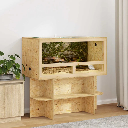 Terrarium marron osb enclos - osb,