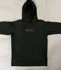 Sweat À Capuche Tonal Box Logo Supreme FW14 Noir M Moyen Vintage 2014