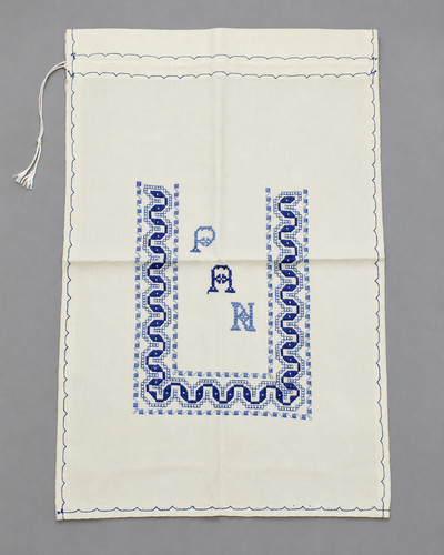 Sac pain broderies - pain, lézard
