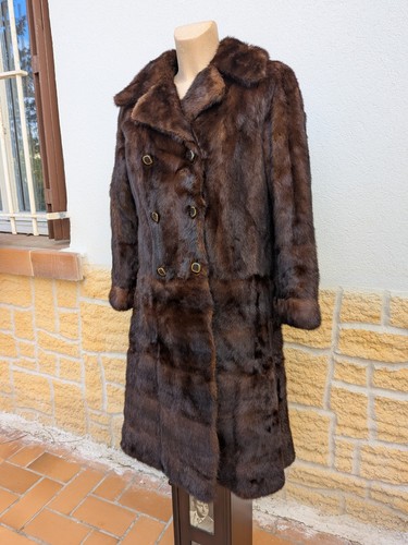 Manteau long fourrure vison - long,